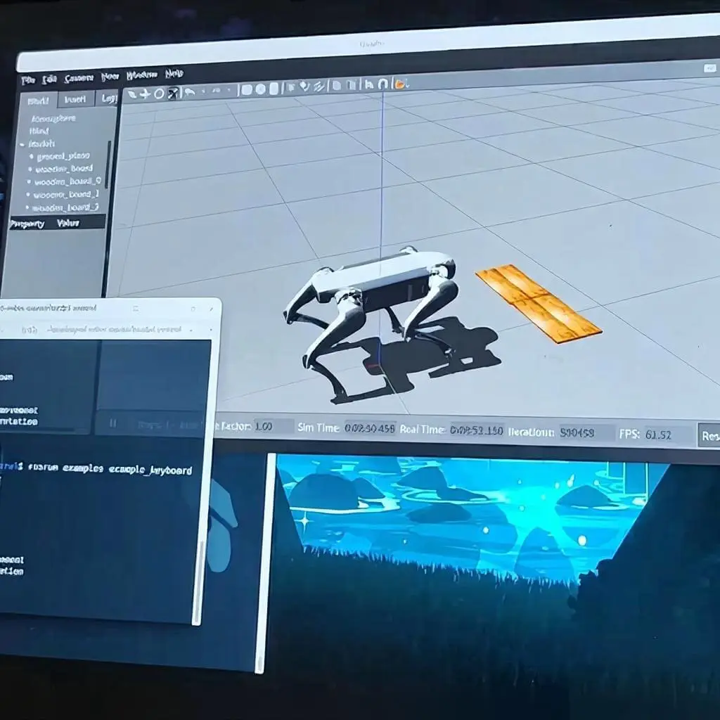deep-robotics-lite3-control-software-education-research DEEP Robotics Lite 3 control software interface displayed in an education and research setting for robotics learning and development