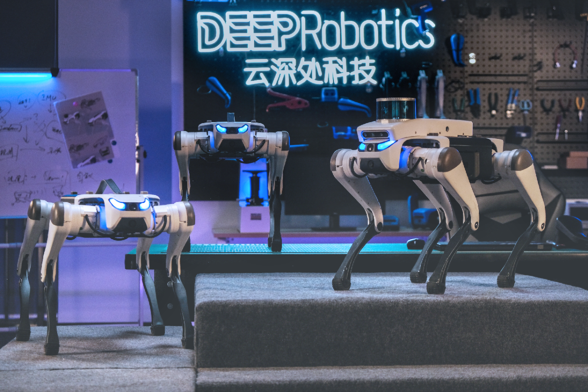 DEEP Robotics Lite3 quadruped robot demonstrating agile mobility and autonomous navigation, compact AI robotics platform for research, STEM education, inspection tasks, and outdoor exploration.